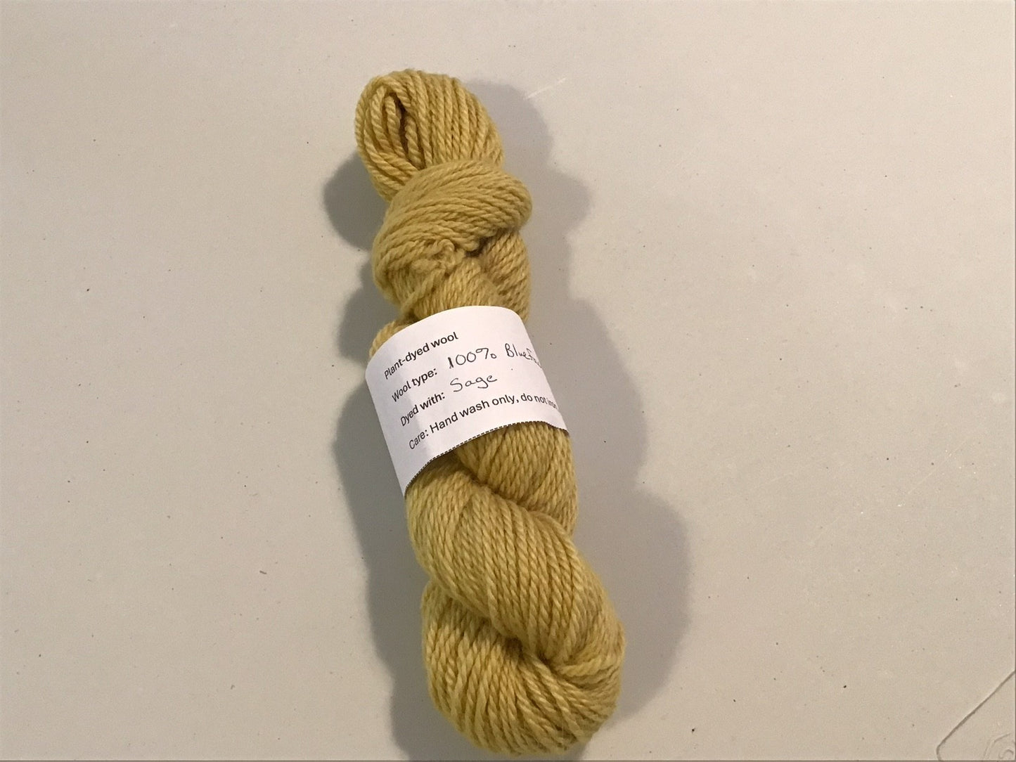 A Wing and a Bear - Plant-Dyed Aran Wool - Sage - 50g
