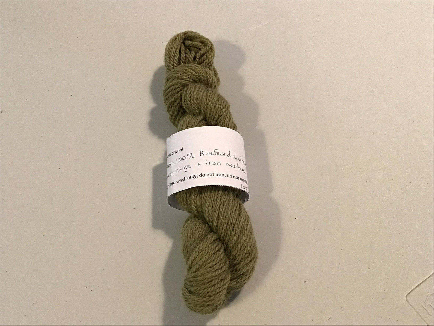 A Wing and a Bear - Plant-Dyed Aran Wool - Sage + Iron - 50g