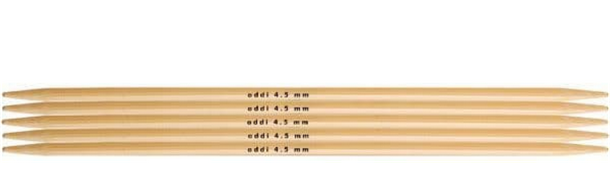 ADDI - Length 20 cm - Size 3.5 mm - Bamboo Double Pointed Knitting Needles (set of 5)