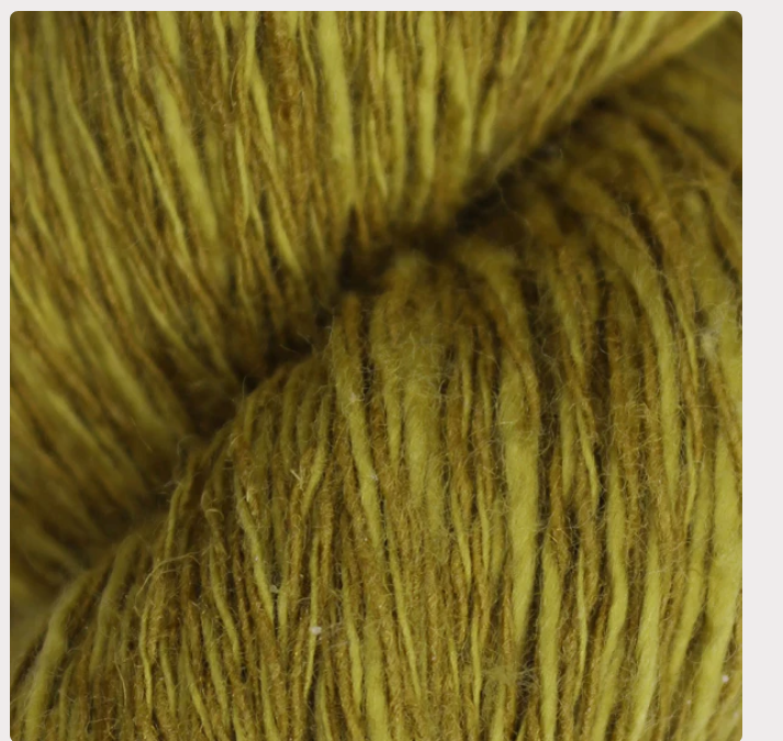 Baa Ram Ewe - Linseed - Laceweight - 60% Linen 40% Cotton - Mustard - 50g