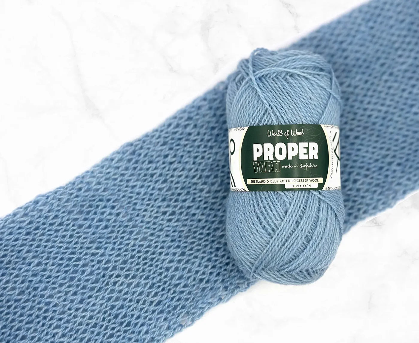 World of Wool - Champion Blue Proper 4 Ply Yarn - 50g