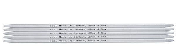 ADDI - Length 20 cm - Size 3.25 mm - Aluminium Double Pointed Knitting Needles (set of 5)