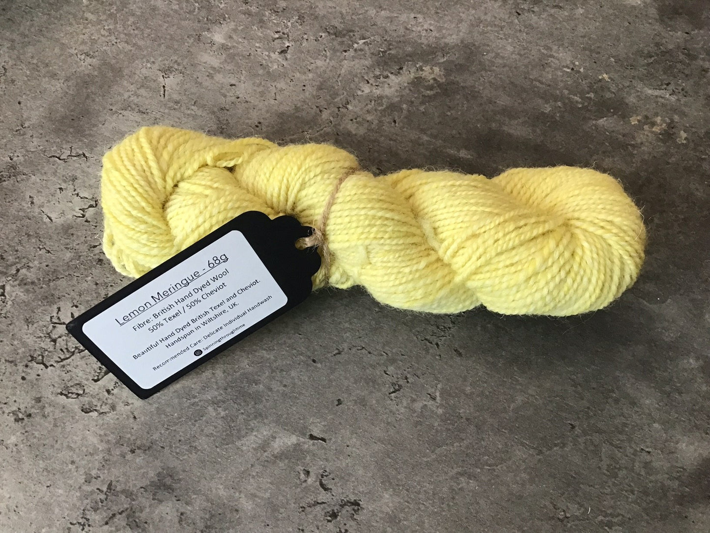Spinning Through Time - Lemon Meringue - 50% Texel; 50% Cheviot - 68g