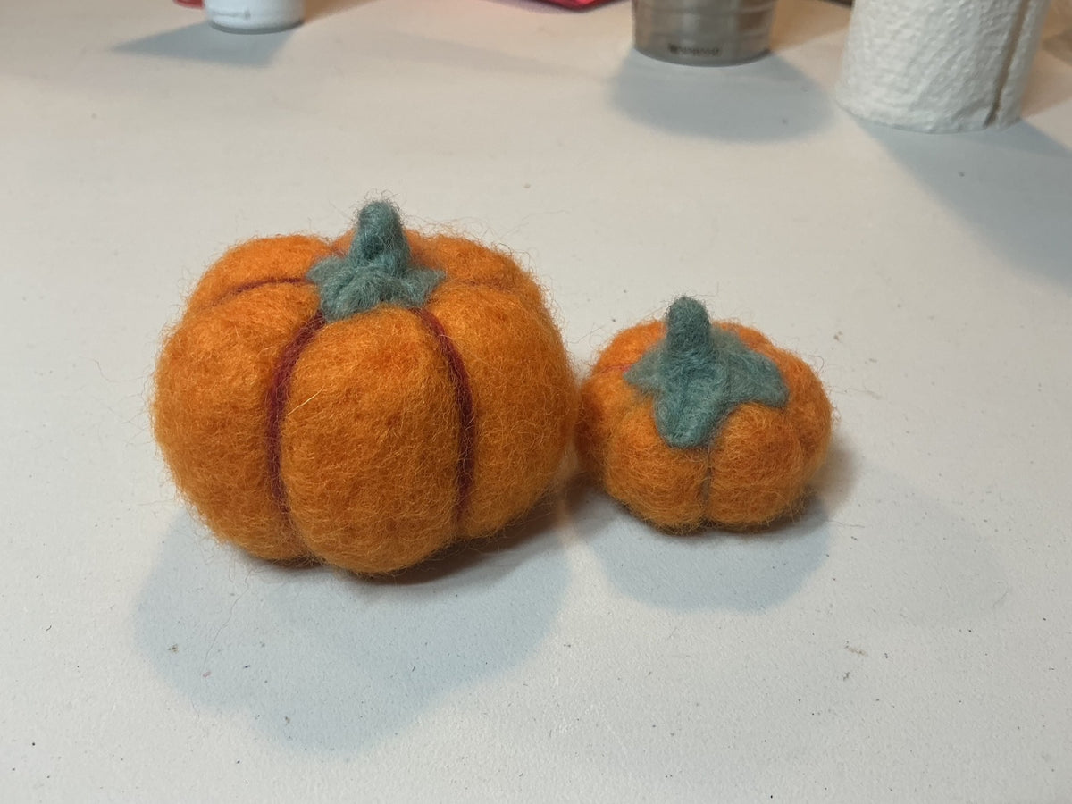 Needle Felted Pumpkins Class (24 October 2026) Saturday (10:00 AM -12:00 PM)