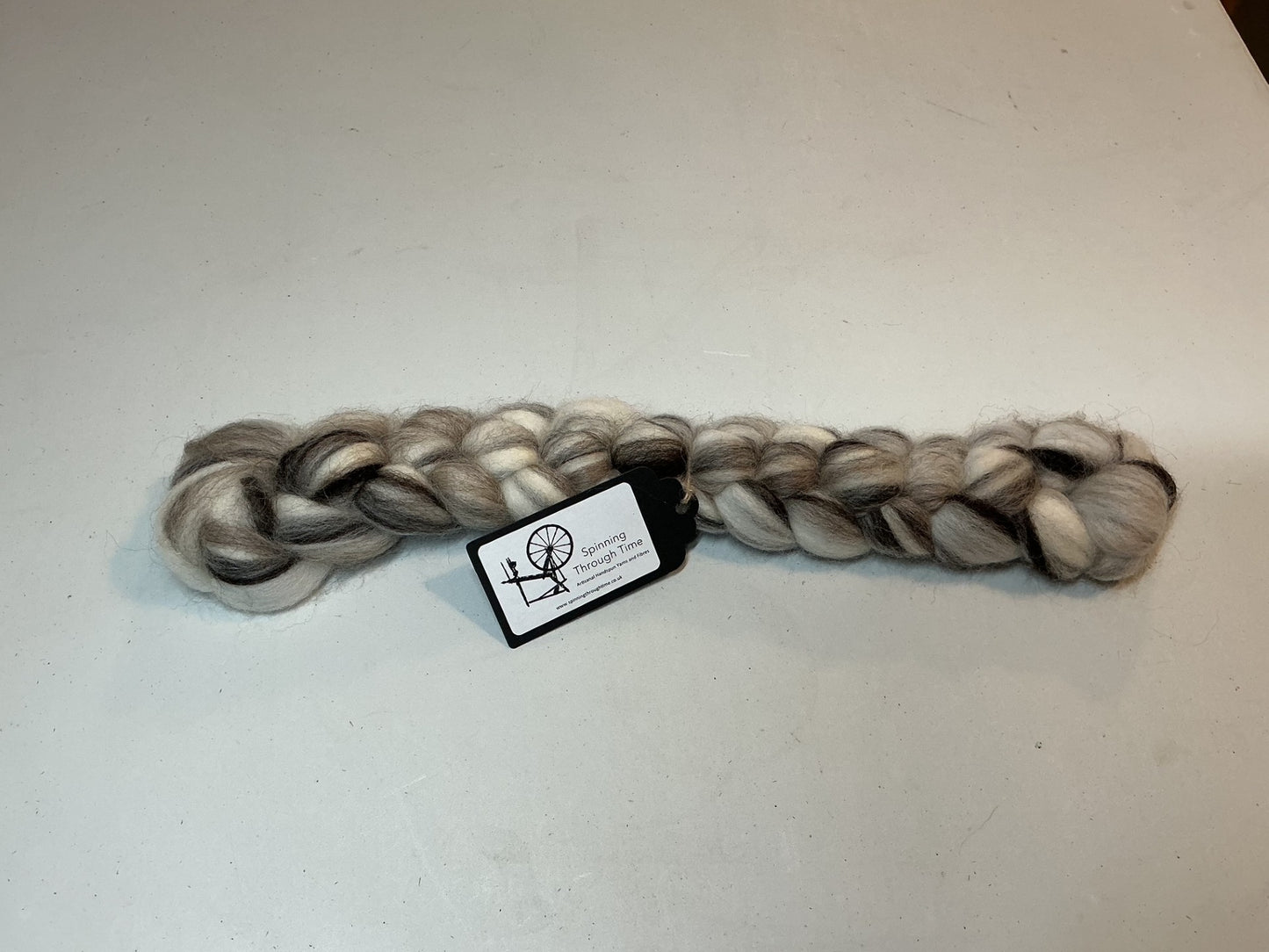 Spinning Through Time - Snowstorm - 40% Bluefaced Leicester 20% Shetland 20% Gotland 20% Polwarth - 50g