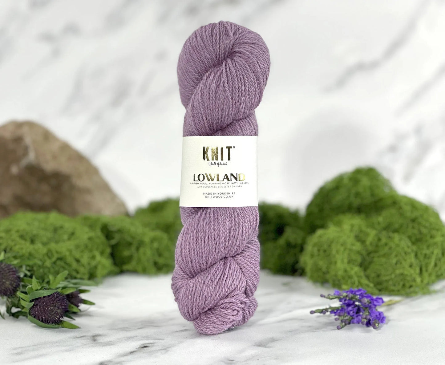 World of Wool - Lowland DK - Thistle Purple - 100g