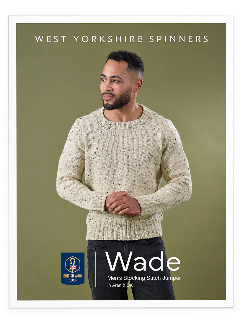 West Yorkshire Spinners - Fleece Bluefaced Leicester and Colourlab DK - Wade Men's Stocking Stitch Jumper Pattern
