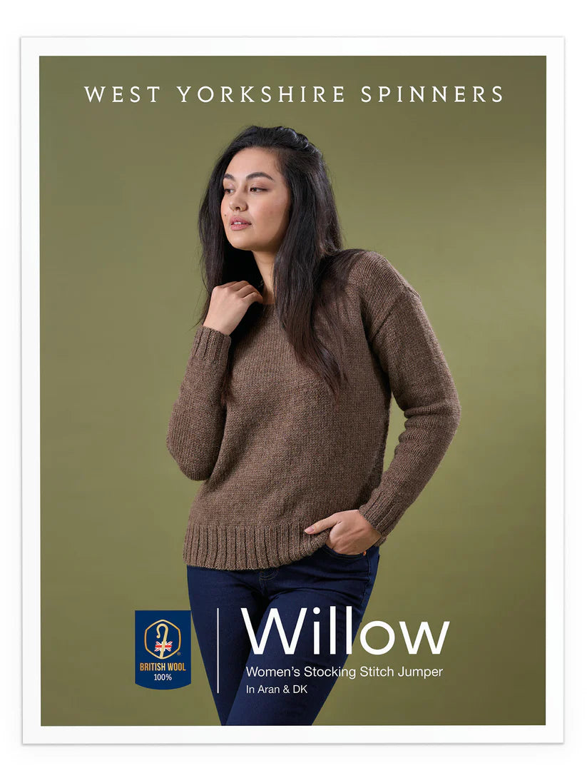 West Yorkshire Spinners - Fleece Bluefaced Leicester Aran and Colourlab DK - Willow Women's Stocking Stitch Jumper