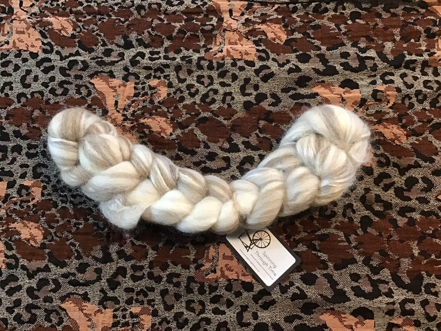 Spinning Through Time - Chalk Path - 40% Blue Faced Leicester 20% Polwarth 20% Shetland 20% Tussah Silk - 50g