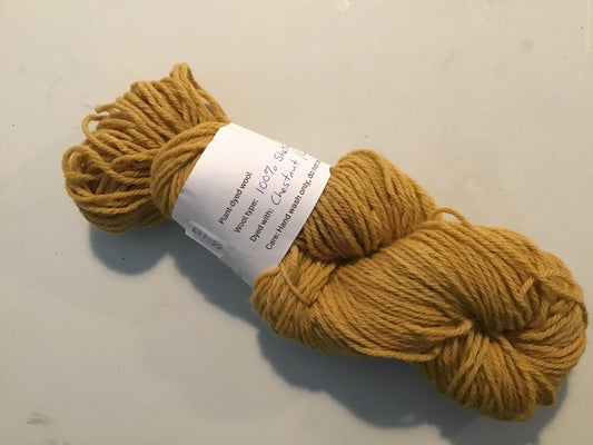 A Wing and a Bear - Plant-Dyed Aran Wool - Chestnut + Cutch - 100g