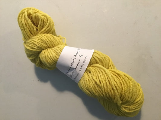 A Wing and a Bear - Plant-Dyed Aran Wool - Weld + Dyers Chamomile - 100g