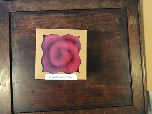 Spinning through Time - Rolag - Berry and Cherry
