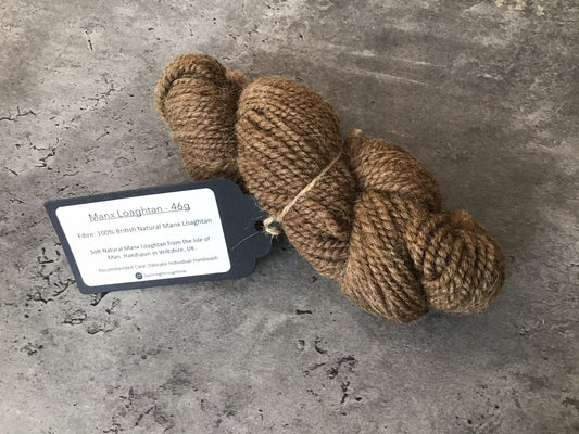 Spinning Through Time - Manx Loaghtan - 100% natural Manx Loaghtan wool - 46g