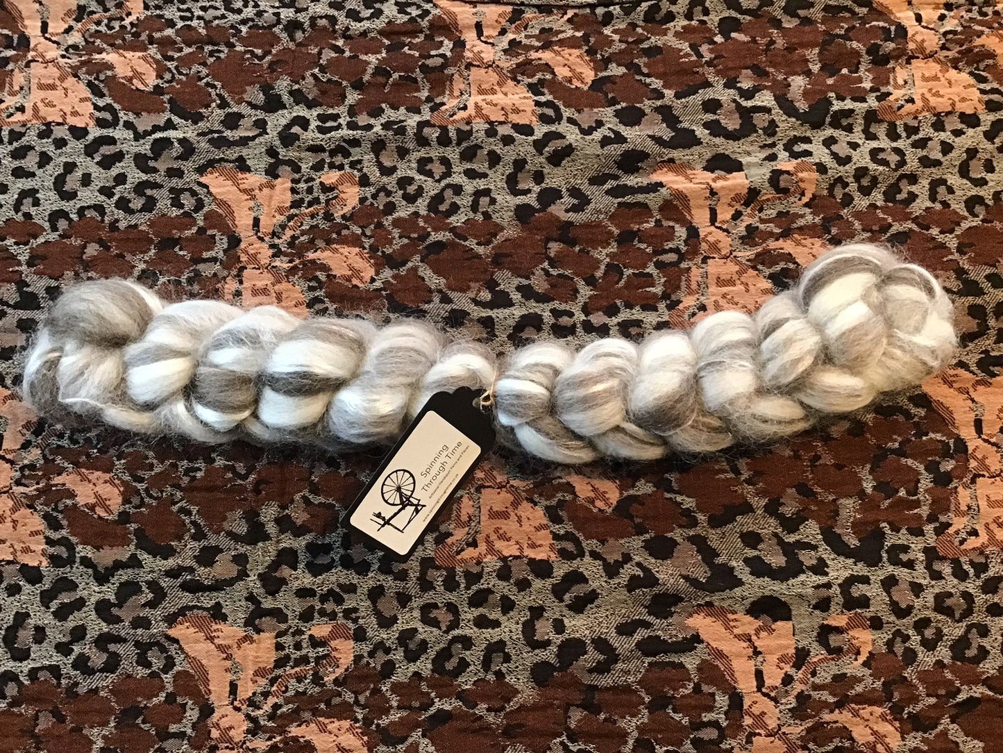 Spinning Through Time - Marshmallow Tiffin - 50% Blue Faced Leicester 25% Shetland 25% Polwarth (with a dash of silk) - 50g