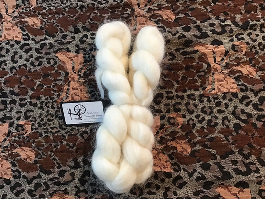 Spinning Through Time - Neve - 40% Blue Faced Leicester 20% Shetland 20% Polwarth 20%  - 50gTussah Silk