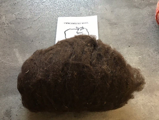 Cwmchwefru - Ouessant wool - Dark Brown - 50g