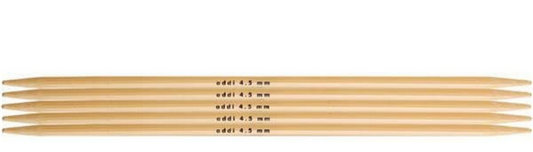 ADDI - Length 20 cm - Size 3.5 mm - Bamboo Double Pointed Knitting Needles (set of 5)