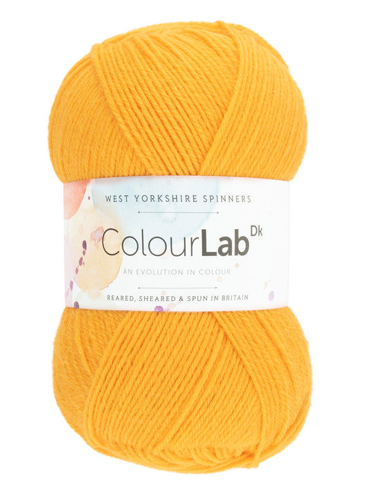 West Yorkshire Spinners - ColourLab DK Yarn - Citrus Yellow - 100g
