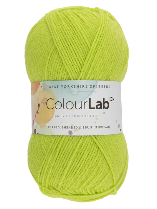 West Yorkshire Spinners - ColourLab DK Yarn - Lime Green - 100g