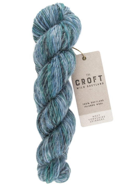West Yorkshire Spinners - The Croft Wild Shetland Aran Roving Yarn - Turning Tides - 100g