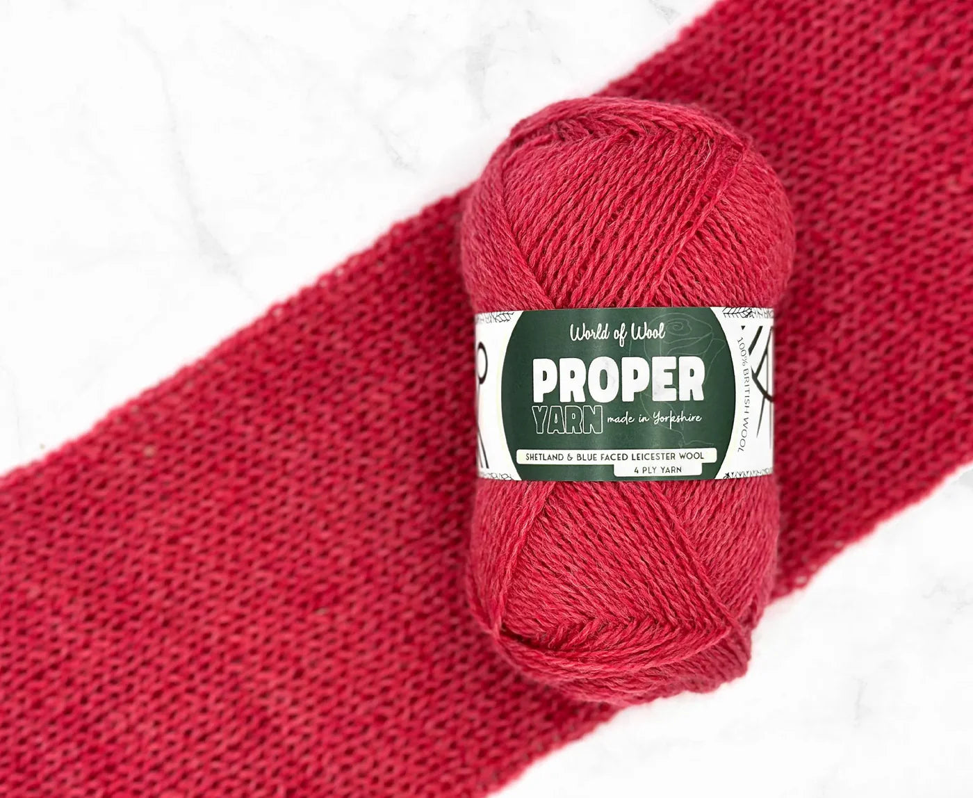 World of Wool - Lass Pink Proper 4 Ply Yarn - 50g
