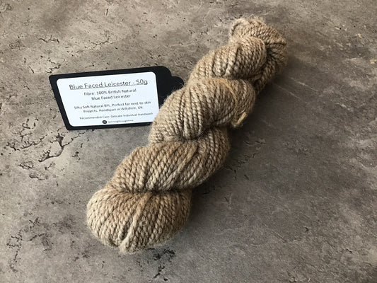 Spinning Through Time - Bluefaced Leicester - 100% Bluefaced Leicester wool - 50g