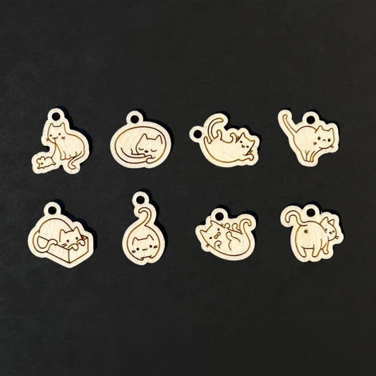 Yarnistry stitchmarker (cats)