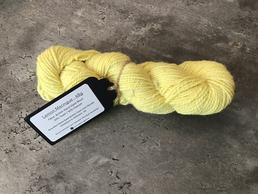 Spinning Through Time - Lemon Meringue - 50% Texel; 50% Cheviot - 68g