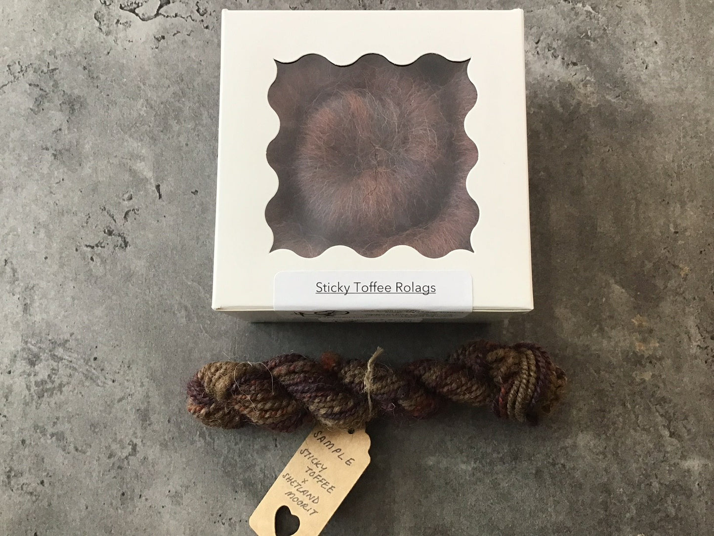 Spinning through Time - Rolag - Sticky Toffee