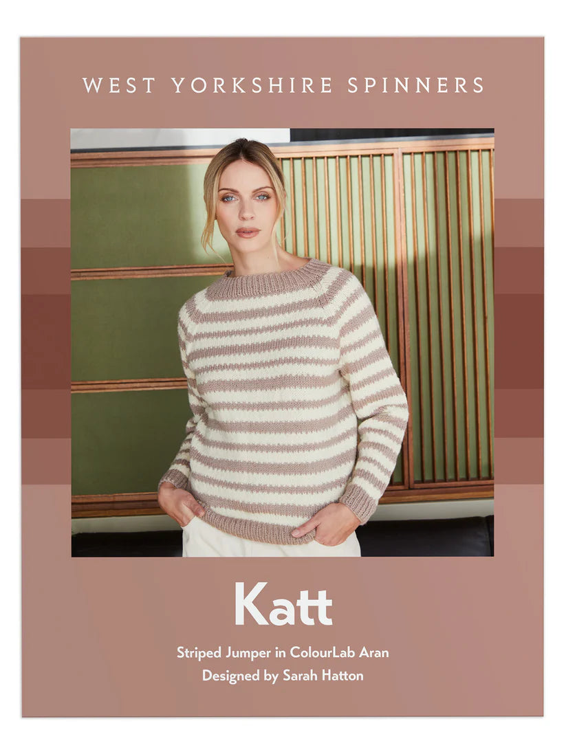 West Yorkshire Spinners - ColourLab Aran - Katt Striped Jumper Pattern