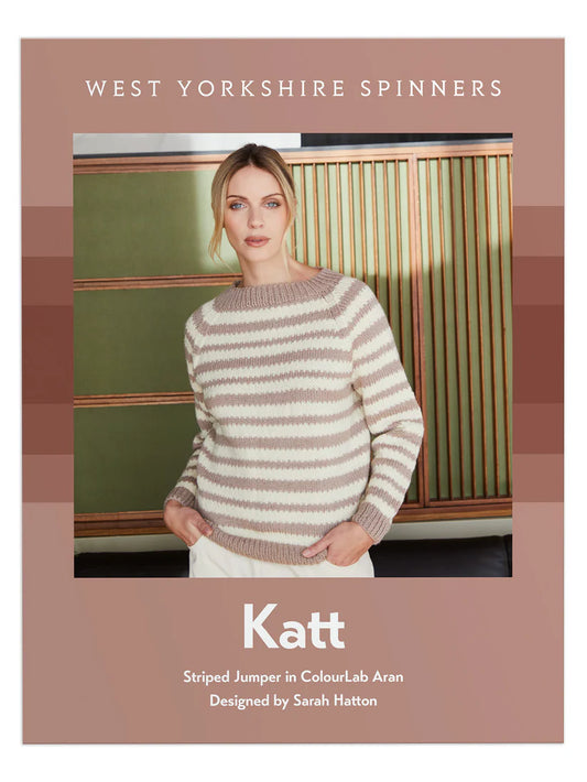 West Yorkshire Spinners - ColourLab Aran - Katt Striped Jumper Pattern