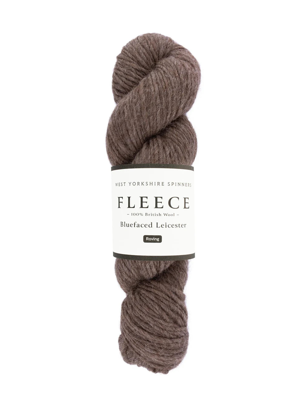 Fleece Bluefaced Leicester Aran Roving Yarn - Brown