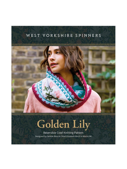 West Yorkshire Spinners - Morris DK - Golden Lily Reversible Cowl Knitting Pattern