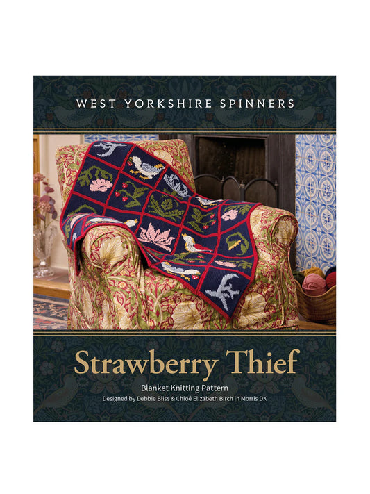 West Yorkshire Spinners - Morris DK - Strawberry Thief Blanket Knitting Pattern