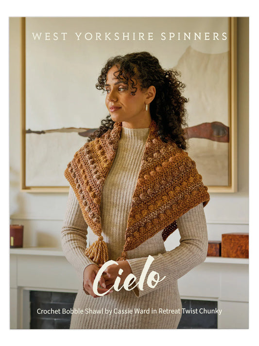 West Yorkshire Spinners - Retreat Twist Chunky - Cielo Bobble Shawl