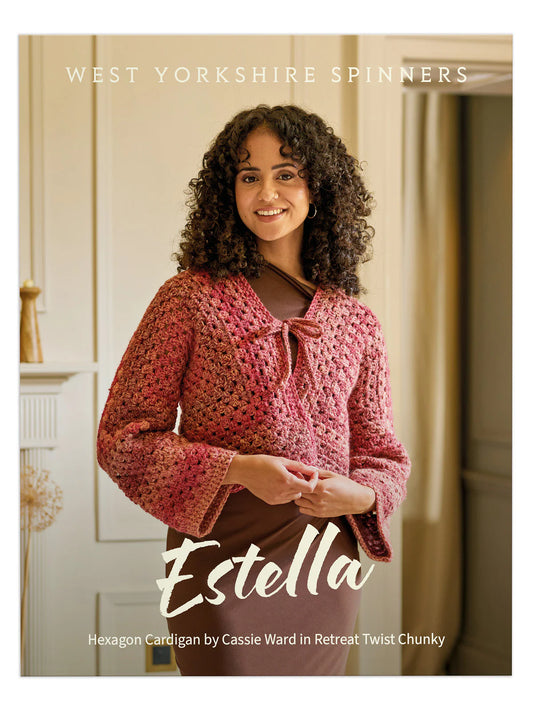 West Yorkshire Spinners - Retreat Twist Chunky - Estella Hexagon Cardigan