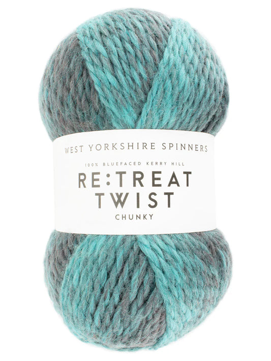 West Yorkshire Spinners - Retreat Twist Chunky Yarn - Azure - 100g